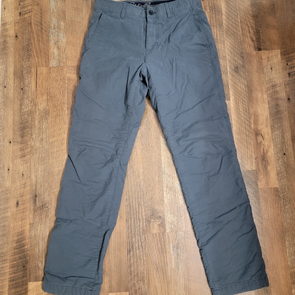 Eddie Bauer Men's Charcoal Fleece Lined Pants